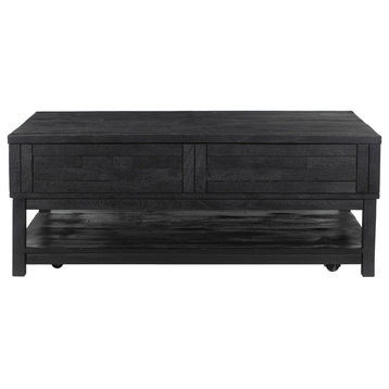 Clarkson Lift Top Coffee Table Black
