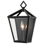 Millennium Lighting - Millennium Lighting 2530-PBK Arnold - 1 Light Outdoor Wall Bracket - As twilight sets in, look to quality outdoor lightArnold 1 Light Outdo Powder Coat Black Cl *UL: Suitable for wet locations Energy Star Qualified: n/a ADA Certified: n/a  *Number of Lights: Lamp: 1-*Wattage:60w Candle bulb(s) *Bulb Included:No *Bulb Type:Candle *Finish Type:Powder Coat Black