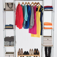Trinity EcoStorage Expandable Closet Organizer, Chrome