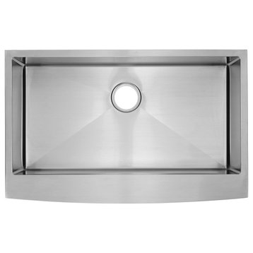 Rivage 33 x 21 Stainless Steel, Single Basin, Farmhouse Kitchen Sink With Apron