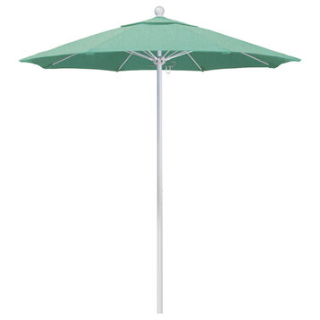 7.5' Fiberglass Umbrella White, Sunbrella, Spectrum Mist