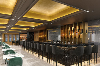 Example of a trendy home design design