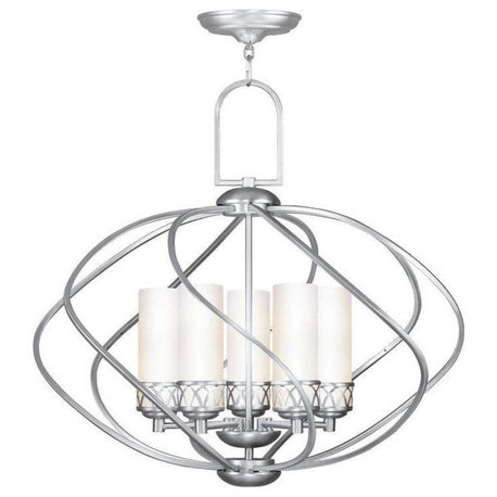 Westfield Chandelier, Brushed Nickel