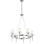 Kichler - Chandelier 8-Light - This Alton(TM) 8-light linear chandelier in Polished Chrome combines industrial-era detailing and soft modern style. While its in.nuts & boltin. hardware accents create a look that works in both traditional or modern d�cors. in.,