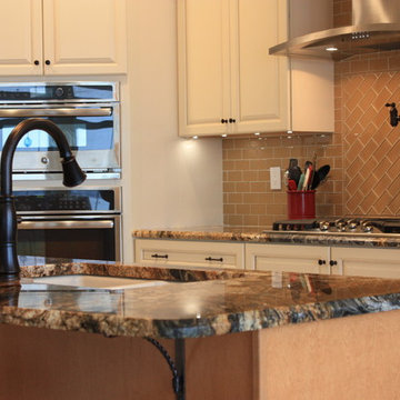 Kraftmaid Kitchen -Bridgewater Maple & Praline island