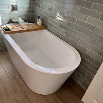 Smaller Primary Bath becomes Luxurious Spa Retreat
