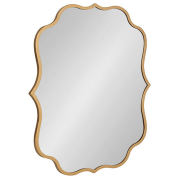 Higby Framed Wall Mirror, Gold 24x31
