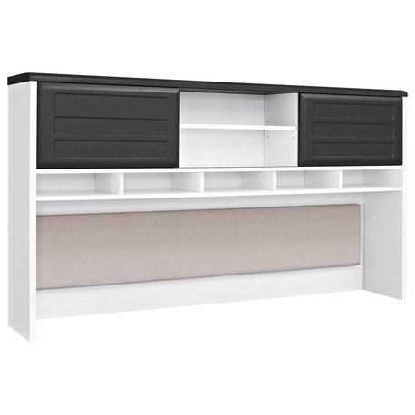 Altra Furniture Pursuit Hutch in White and Gray