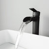 Vigo VG03024 Niko 1.2 GPM Vessel 1 Hole Bathroom Faucet - Matte Black