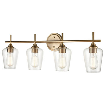 Millennium Lighting 9704 Ashford 4 Light 31"W Bathroom Vanity - Modern Gold