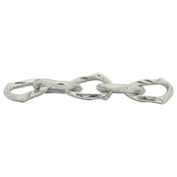 Metal 15" Chain Links, Silver