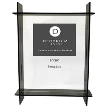 Grey Lucite Picture Frame, 8x10