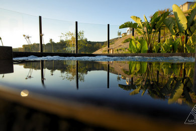 Trendy pool photo in Orange County