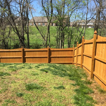 "Desert Sand" stain on this East Nashville Privacy Fence