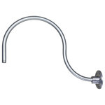 Millennium - Millennium RGN24-GA Goose Neck, Galvanized Finish - From the R Series Collection, this gooseneck accessory can be purchased as separately. It is used for wall mounting (R Series Collection) RLM Shades. This accessory is weather resistant for harsh environments. It can be mounted with different size shades.
