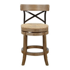 24" Myrtle Counter Stool, Wire-Brush