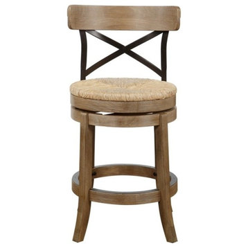 24" Myrtle Counter Stool, Wire-Brush
