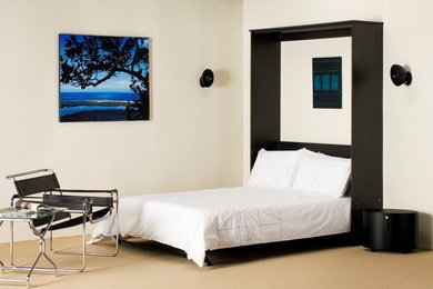Photo of a modern bedroom in Auckland.