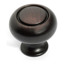 Dynasty Hardware - Cabinet Knob, Aged Oil Rubbed Bronze - Cabinet And Drawer Knobs