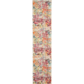 Nourison Celestial Colorful Modern Rug, Pink/Multicolor, 2'2"x10' Runner