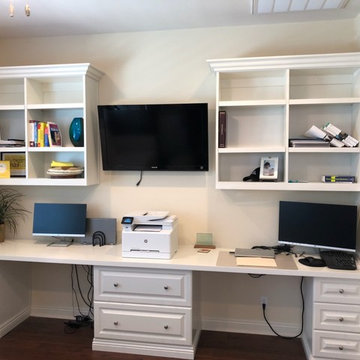 Chang Home Office Painted MDF with White Melamine Interiors