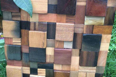 Wood Mosaic Tiles