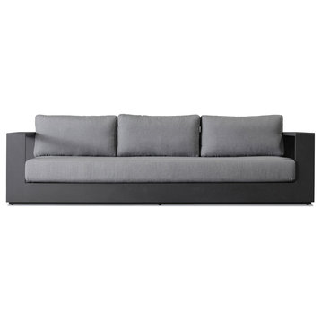 Gray Modern Outdoor Sofa | Andrew Martin Bora, 3-Seater