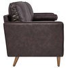 Valour 88" Leather Sofa, Brown