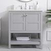 Grey 30" Single Sink Bathroom Vanity