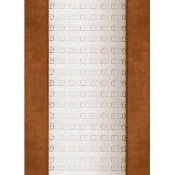 2-1/4" Thick Contemporary Mahogany Door Casting Glass - Front Doors