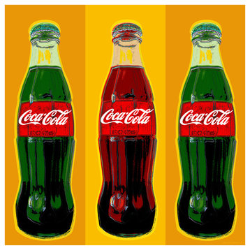 Coca Cola Pop Art, 36x36 Rolled