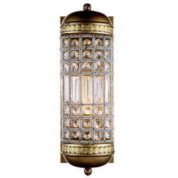 1205 Olivia Collection Wall Sconce,5"x15", French Gold