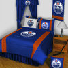 NHL Edmonton Oilers Queen Bed Sheet Set Hockey Bedding