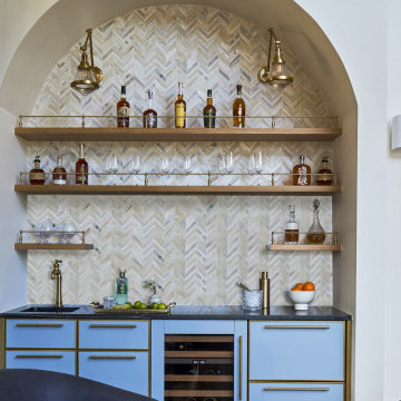 Custom Home Bar with Character