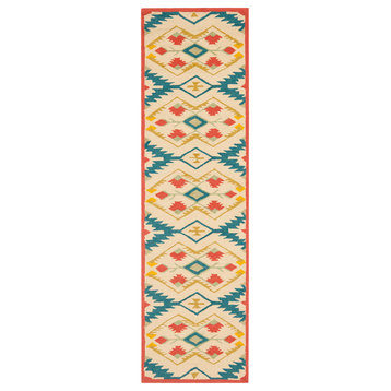Safavieh Four Seasons Collection FRS479 Rug, Natural/Blue, 2'3"x6'