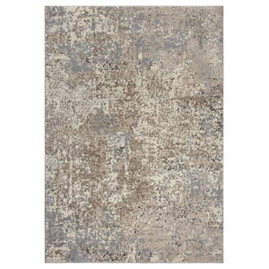 6'7 x 9'6 Beige/Silver/Taupe Rizzy Home Valencia Collection ...