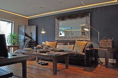 Inspiration for a rustic living room remodel