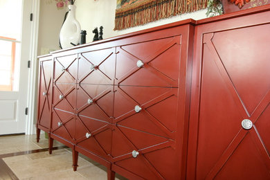 Example of a country kitchen design in Other
