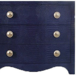 Blue Snakeskin Chest - Furniture