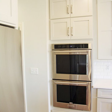 Tailor-made and Transitional White Kitchen. - Geneseo, IL