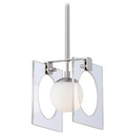 Kovacs - Kovacs P991-084 Hole-In-One 1 Light 5"W Mini Pendant - Brushed Nickel - Product Features: