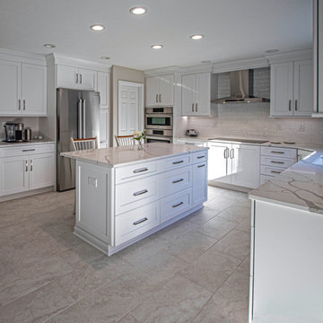 Greenfield Cabinetry White Kitchen, Office Area and Pantry Storage