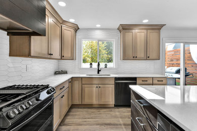 Example of a trendy kitchen design in Boise