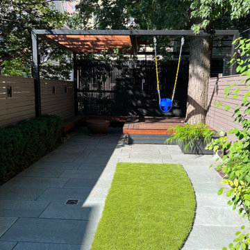 Shady Garden Deck and Pergola Renovation