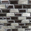 Porcelain Brick and Silver Marble Tile, 11 Sheets