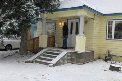 Inspiration for a craftsman porch remodel in Other