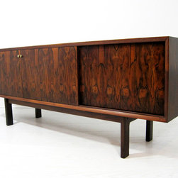 Mid-Century Rosewood Credenza Sidboard - SOLD - Buffets And Sideboards