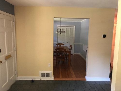 Dining Room They Opened Up The Bedroom Wall Next To Front Door And Sealed Off Original From Hallway That Has 2 Doors Dining Room They Opened Up The Bedroom Wall Next To Front Door And Sealed Off Original From Hallway That Has 2 Doors