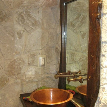 Algunos Proyectos art&music Cobre,madera piedra de la zona.. Terreno integrando