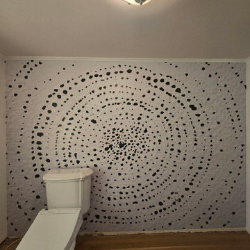 Powder room wallpaper installation Central Park, CO